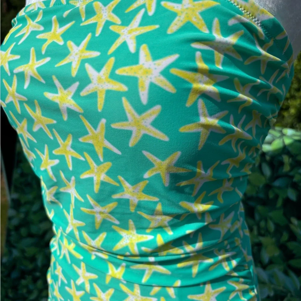 J Crew Starfish Print ladies swimsuit Medium NWT - Picture 2 of 5